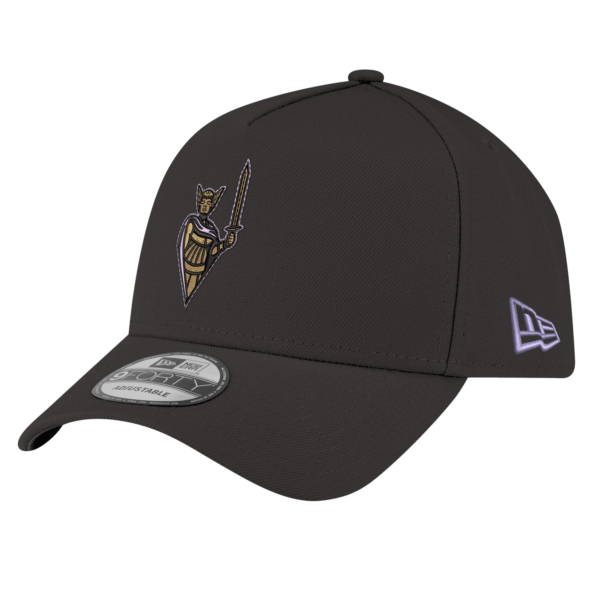 Unisex New Era Eclipse Black Golden State Valkyries Core Logo A-Frame 9FORTY Adjustable Hat